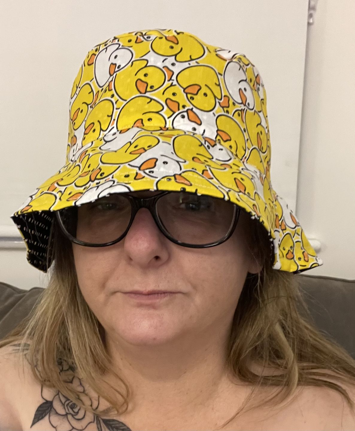 Customer photo review of Yellow and White Rubber Ducks Polycotton Fabric