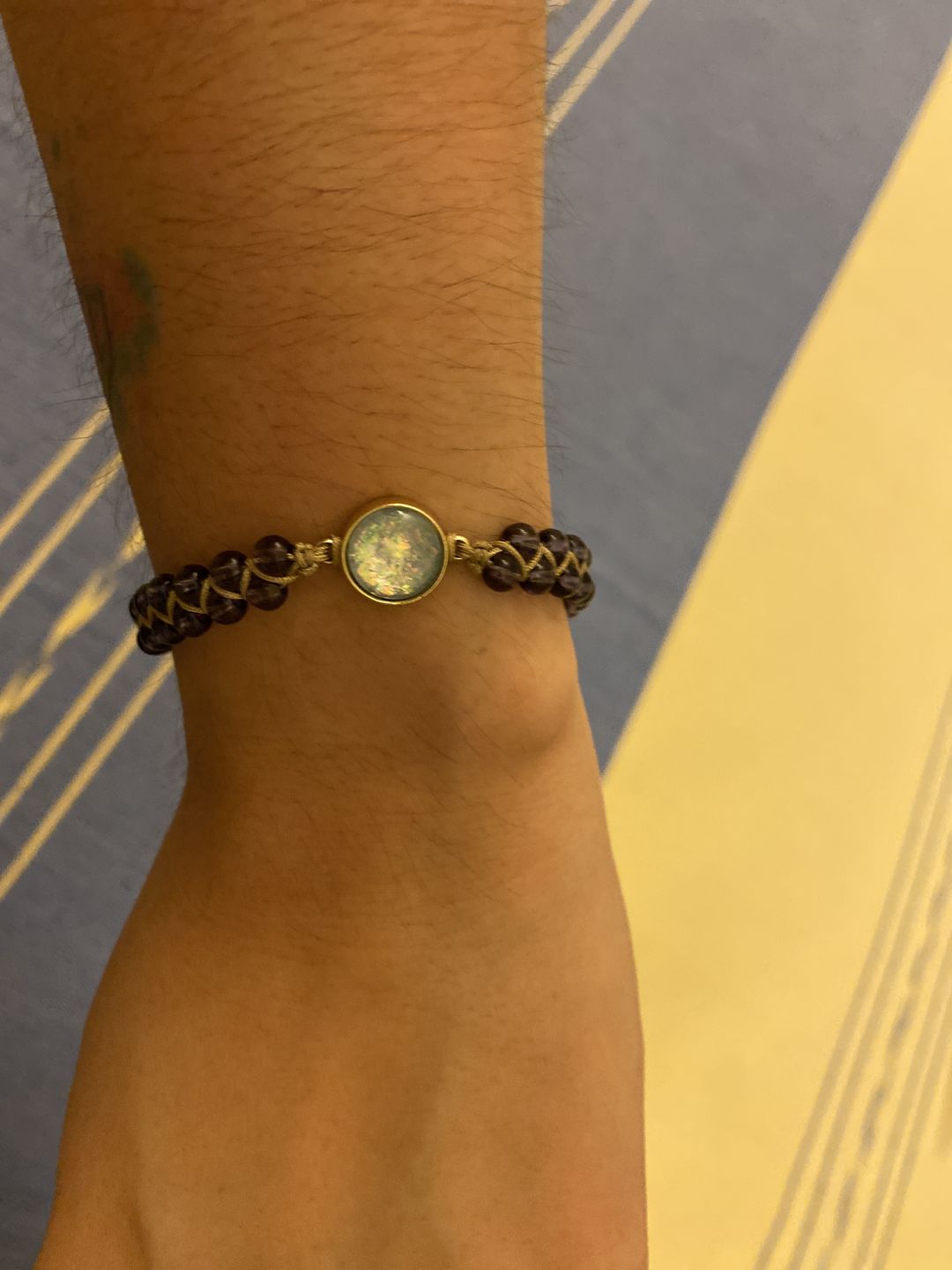 Customer photo review of Intense Amethyst Healing Bracelet