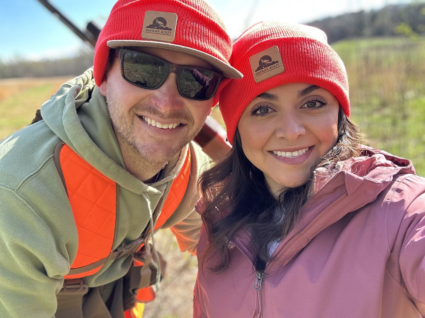 Customer photo review of Custom Leather Patch Beanie