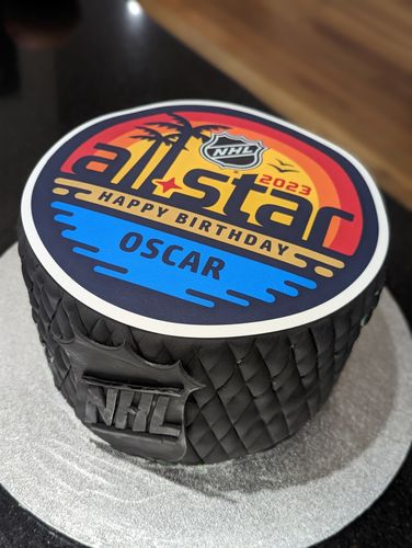 Customer photo review of 20 cm Pre-cut Circle Custom Edible Icing Image