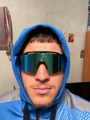 Customer photo review of Kapvoe X75 Half Frame HD High Contrast Sports Sunglasses