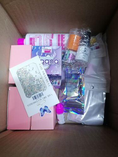 Customer photo review of Hoja de Oro Fantasy Nails