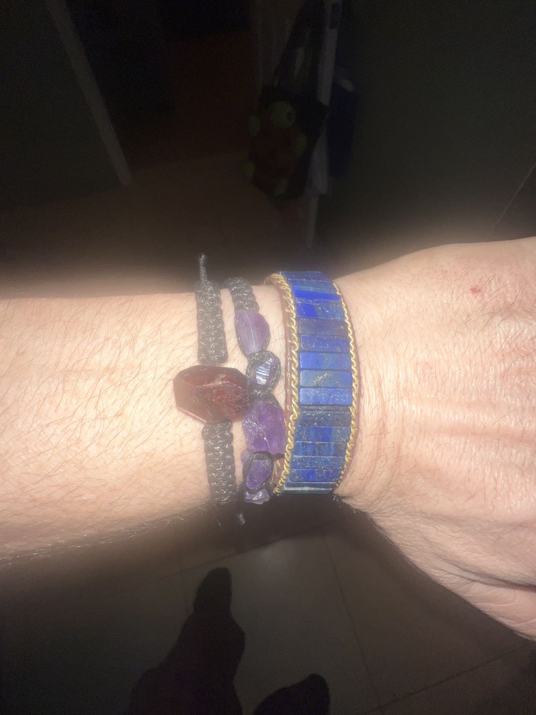 Customer photo review of Lapis Lazuli Energy Bracelet