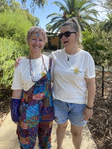 Customer photo review of Bohemian Romper Jumpsuit Blue