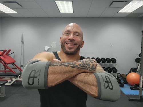 Customer photo review of PR Premium Elbow Sleeve - PR912 - Grey