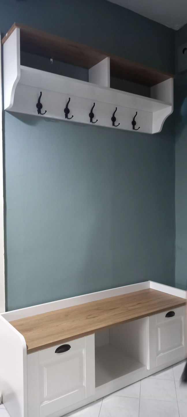 Customer photo review of Rani P2 Modern Portmanto Ayakkabılık ve Duvar Askısı Vestiyer M1 Renk: Beyaz - S. Ceviz