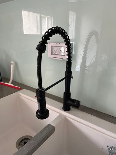 Customer photo review of 360 Faucets™ - Pull Down Spring Spout Kitchen Faucet