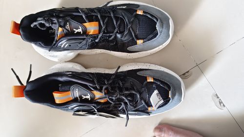 Customer photo review of Singalmaha Black Chunky Sole Designer Premium Sneakers