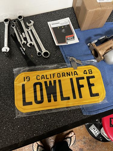 Customer photo review of 1948 CALIFORNIA LICENSE PLATE 6"x14" (351.5mm x 156.5mm)