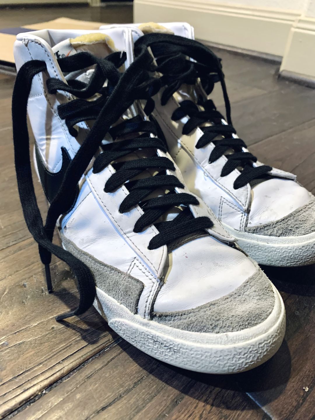 Customer photo review of Flat 100% Cotton Shoe Laces