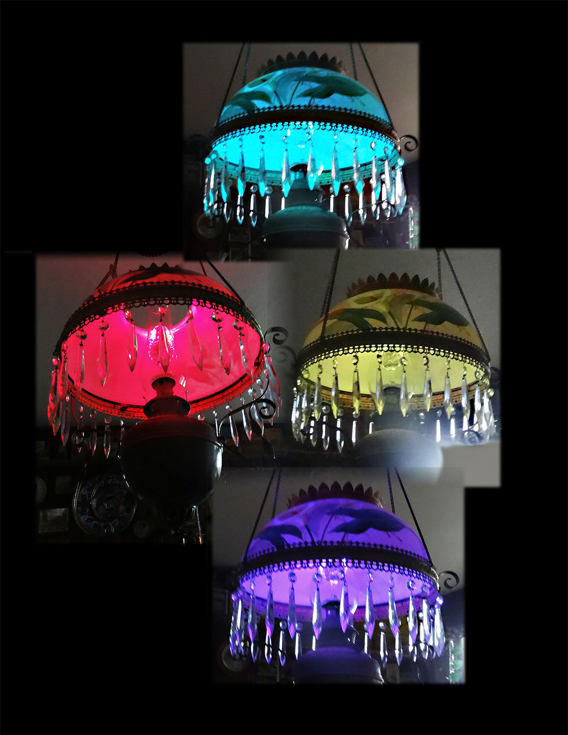 Customer photo review of MoonBright™ 9-LED Omni360 Remote Control Omni-Directional Lantern Light, Hanging / Table Top, Color-Changing (Battery Powered)