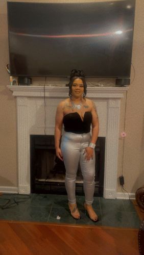 Customer photo review of Velvet Vixen Bodysuit (Black)