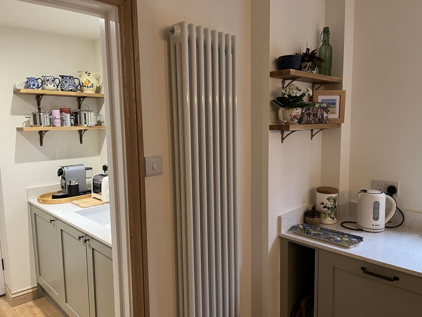 Customer photo review of Ironbridge Aged Brass Shelf Brackets
