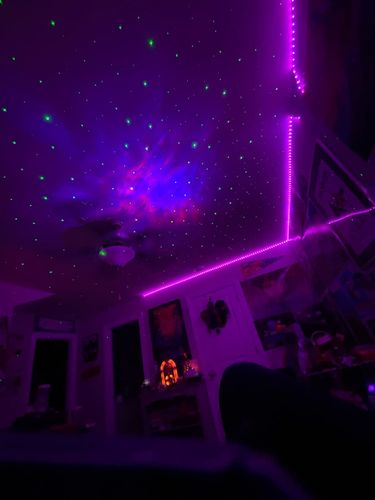 Customer photo review of Astronaut Galaxy Projector