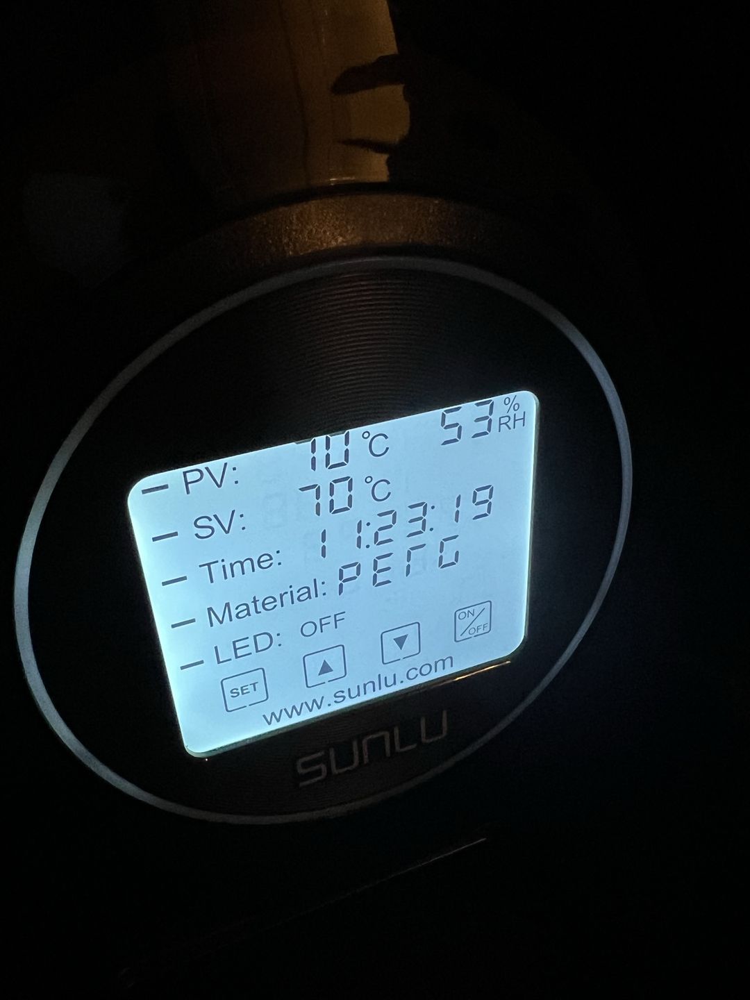 Customer photo review of Matte Black PETG Filament 1.75mm 1kg