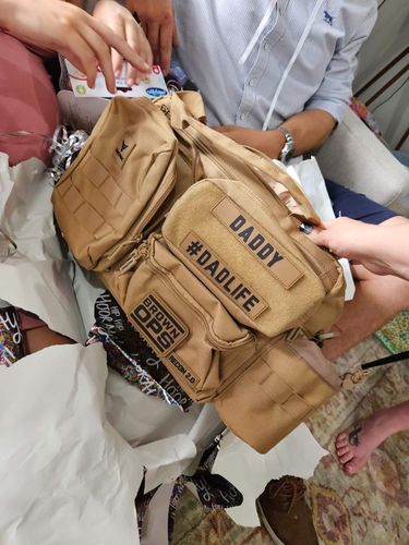 Customer photo review of Tacpac 'Recon 2.0' Desert Storm Nappy Bag Set