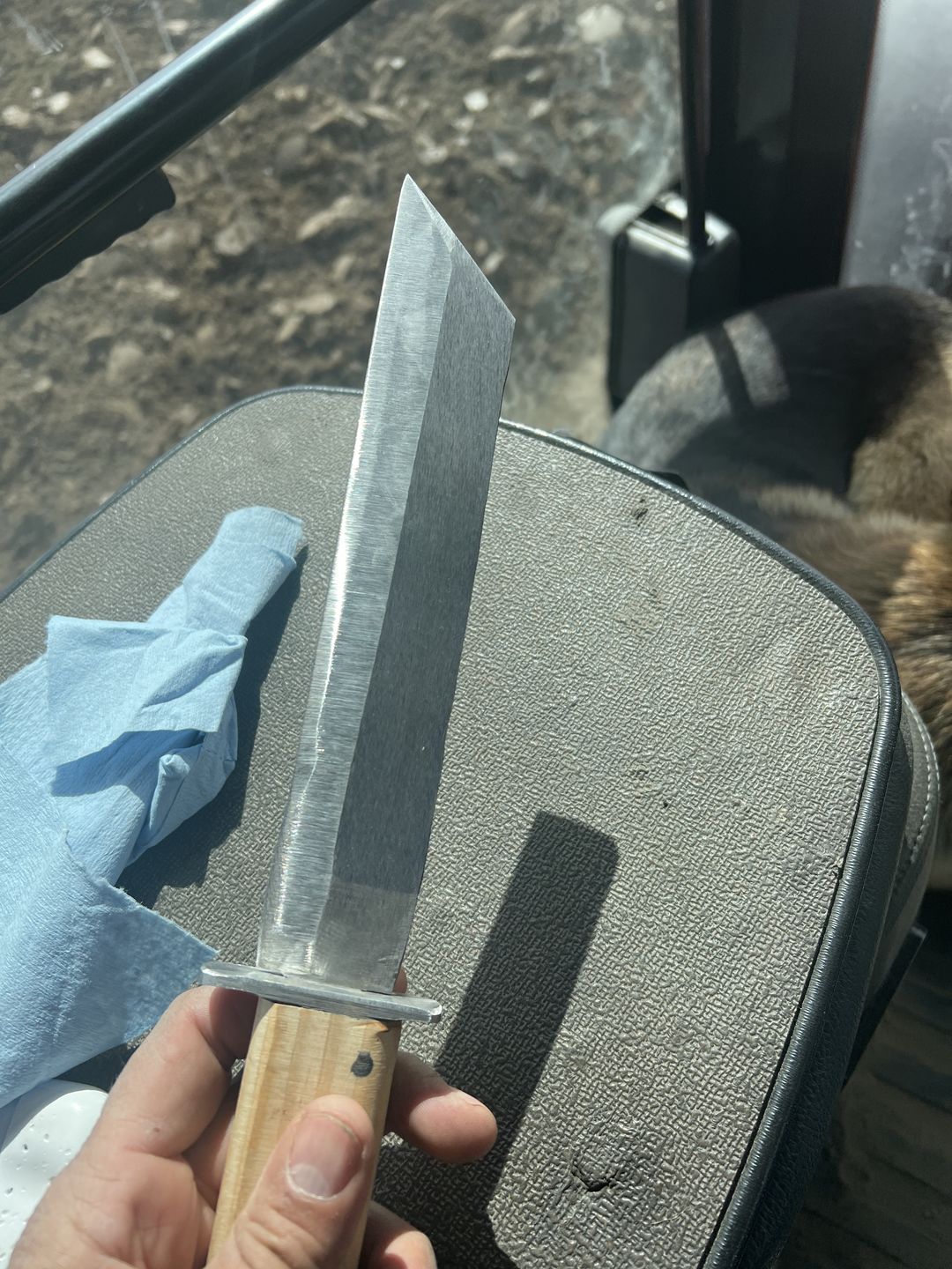 Customer photo review of 2" x 42" Sanding Belts for Stock Removal
