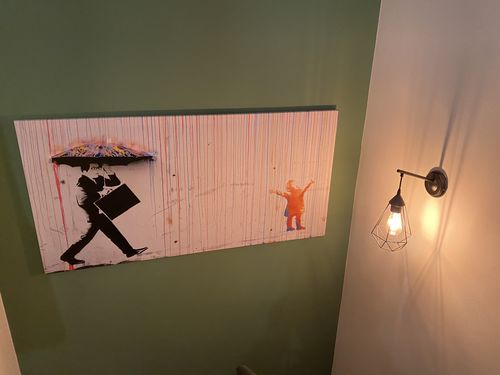 Customer photo review of Colored Rain, Banksy