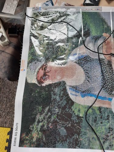Kundenbewertung mit Foto zu Eigenes Foto Diamond Painting