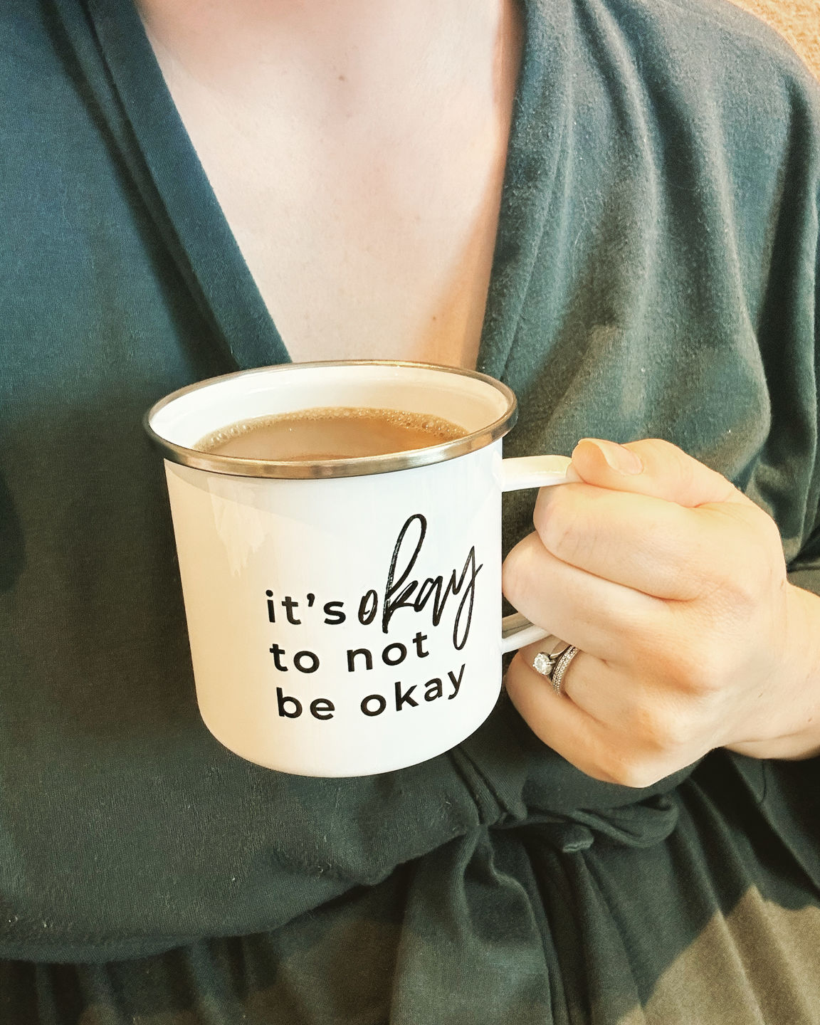 Customer photo review of It's okay to not be okay Campfire Mug