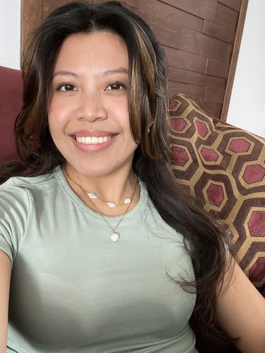 Customer photo review of Dia Pearl Necklace