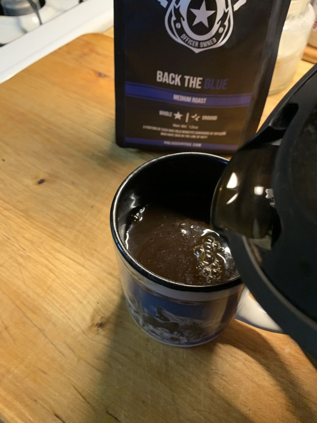 Customer photo review of Back The Blue