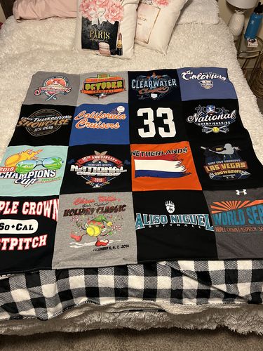 T-shirt quilt from aliso niguel high school by Caouette from CA
