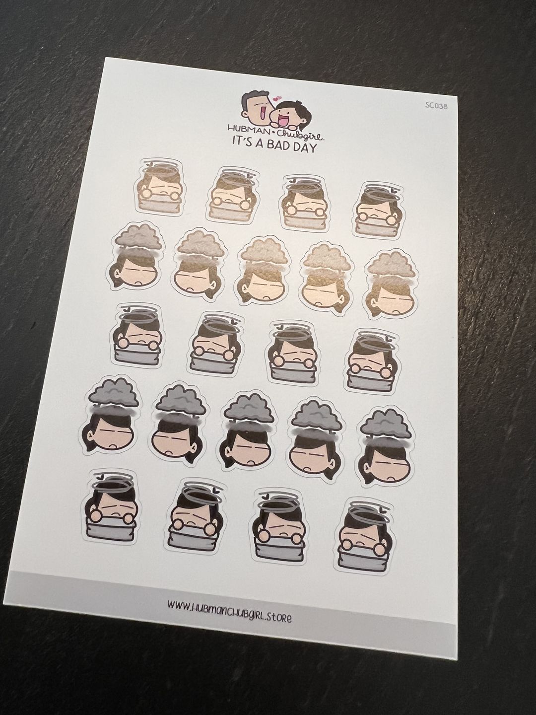 Customer photo review of It's A Bad Day Planner Stickers