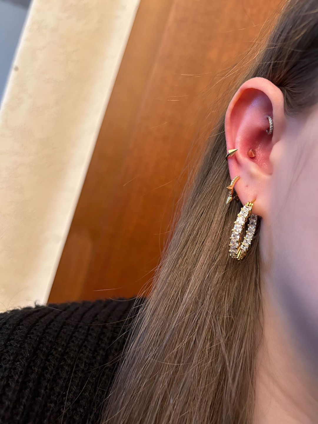 Customer photo review of Cristallo Ohrringe | 18K vergoldet