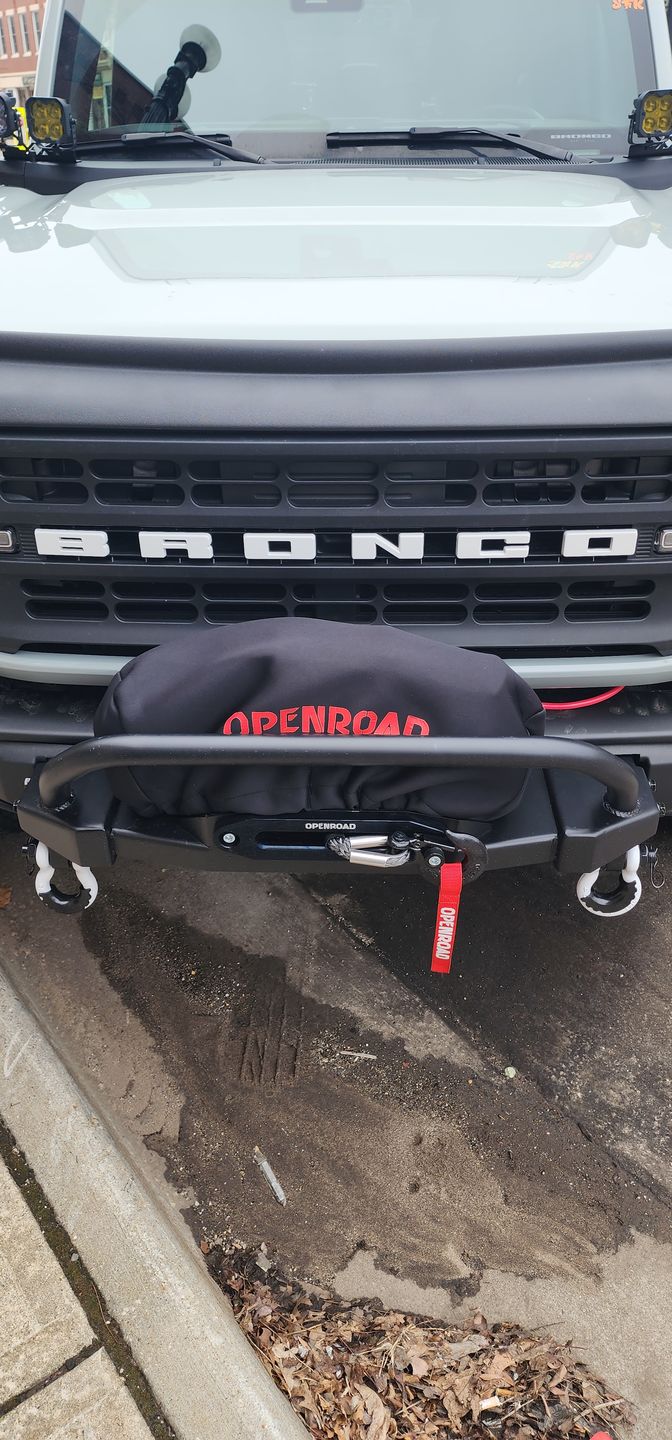 Customer photo review of Winch Protection Cover Heavy Duty Waterproof Dust-proof Black Neoprene,Ideal for 2000-17500lbs