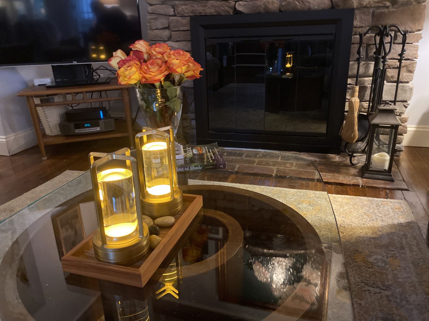 Customer photo review of Ambient Lantern™ Cordless Crystal Table Lamp