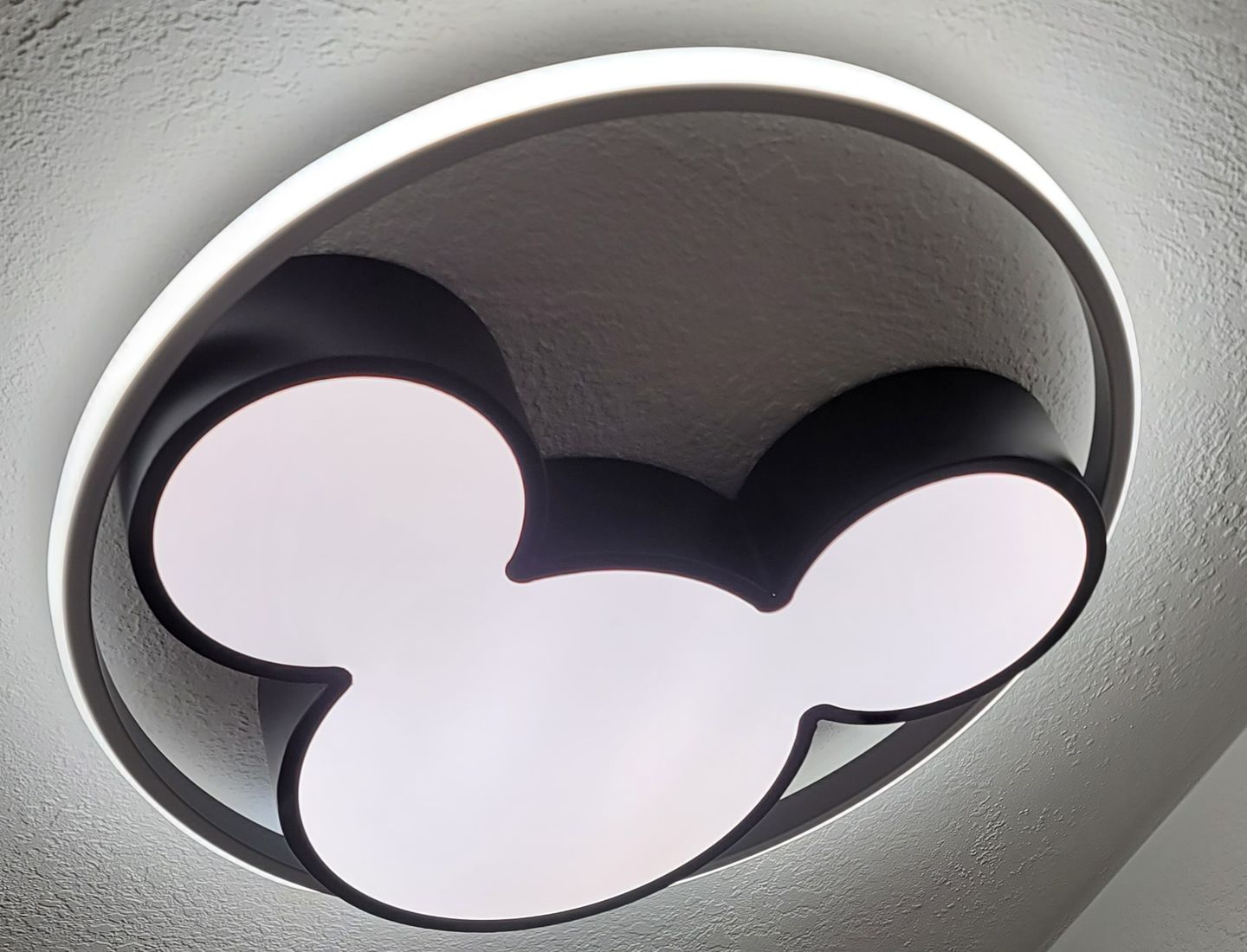 Customer photo review of Dimmable Modern Mickey Design LED Flush Ceiling Light
