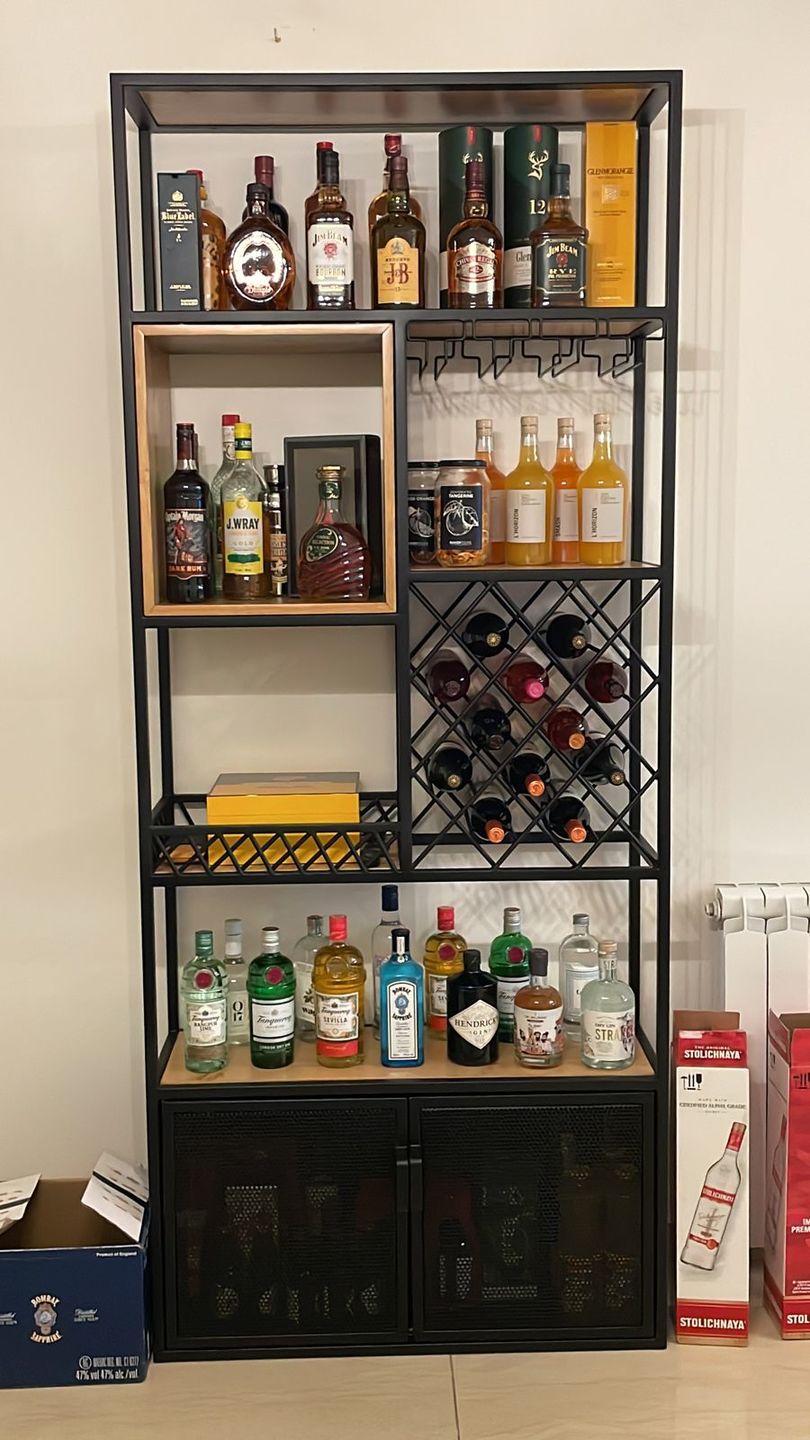 Customer photo review of Marty Wine Rack Cabinet