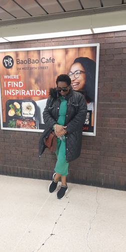 Customer photo review of ARMY GREEN JUMPSUIT