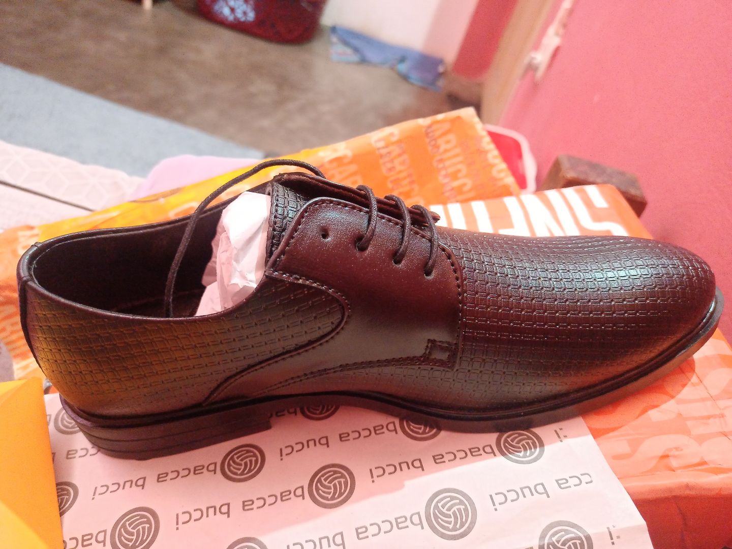 Customer photo review of Bacca Bucci OSLO Formal Shoes with Superior Comfort | All Day Wear Office Or Party Lace-up Shoes