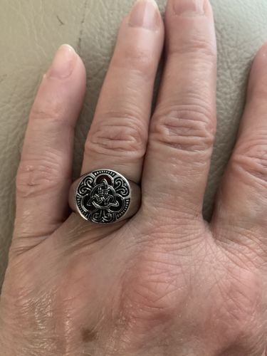 Customer photo review of Celtic Knot™ Stainless Steel Men's Ring