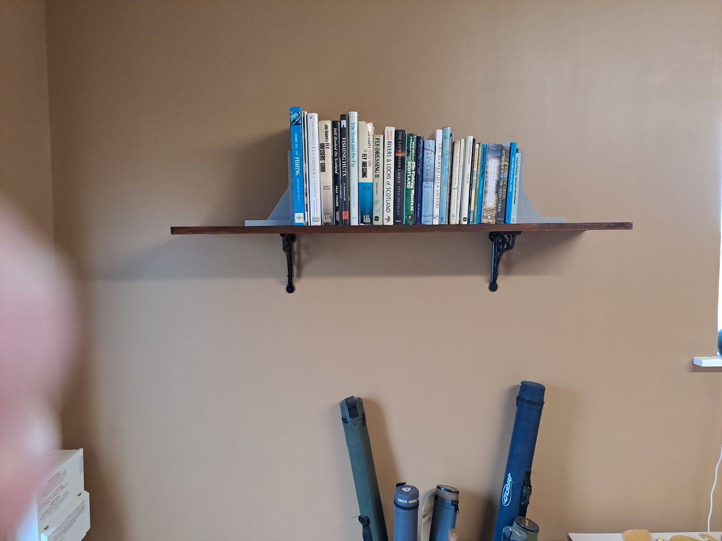 Customer photo review of 8 Inch Victorian Scroll Cast Iron Shelf Bracket