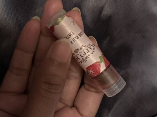 Customer photo review of LIP BALM WITH TINT STRAWBERRY