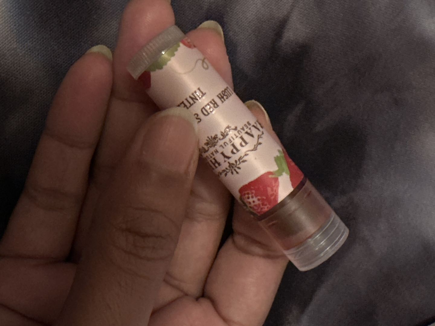 Customer photo review of LIP BALM WITH TINT STRAWBERRY