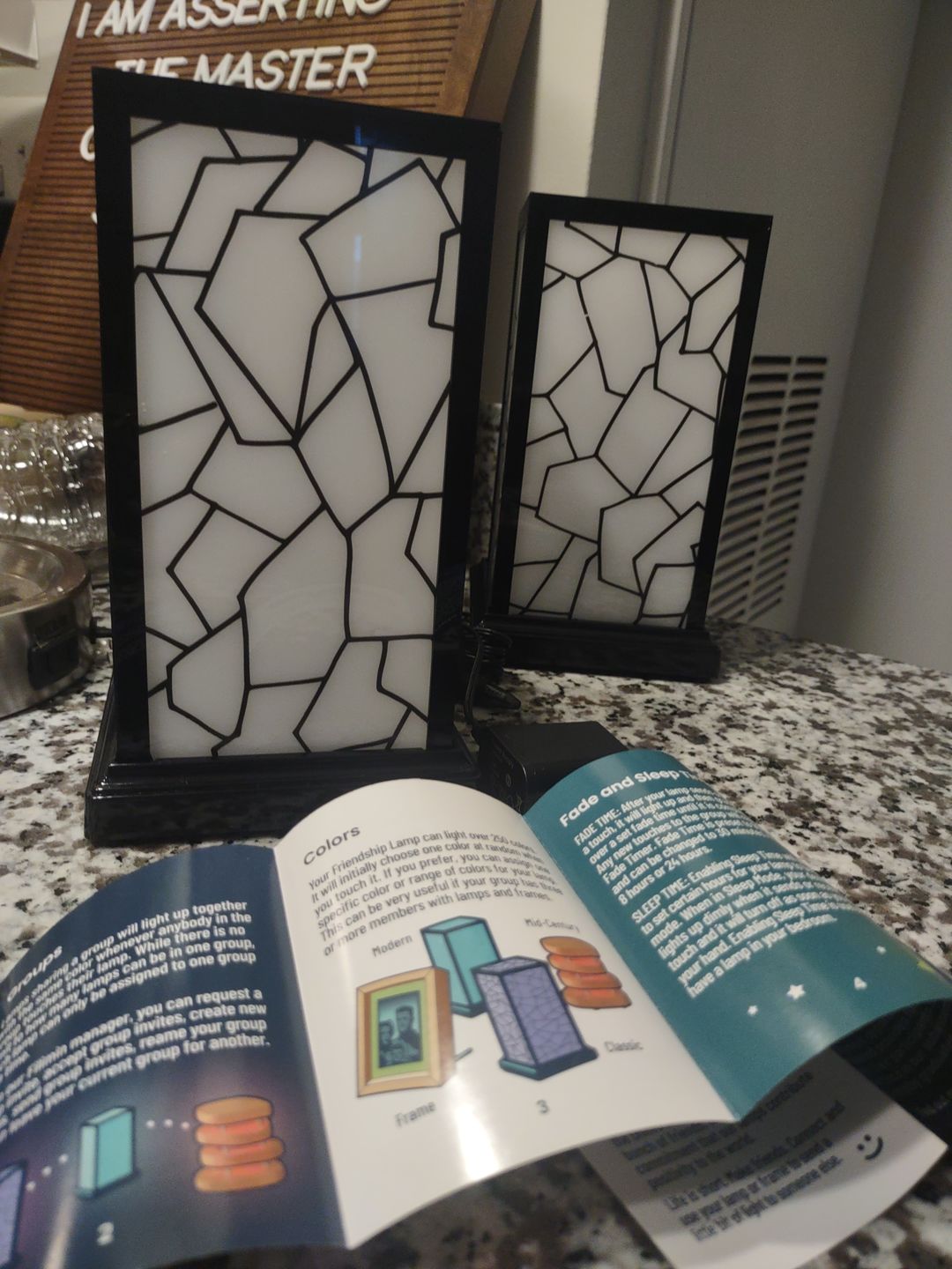 Customer photo review of Classic Friendship Lamps Imperfect