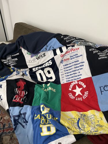 T-shirt quilt from princeton university by Lauren from NY