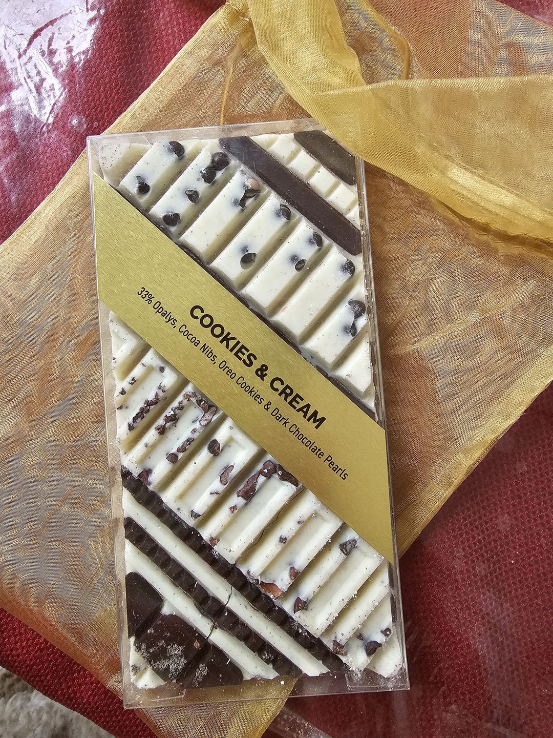 Customer photo review of Cookies & Cream Artisan Bar