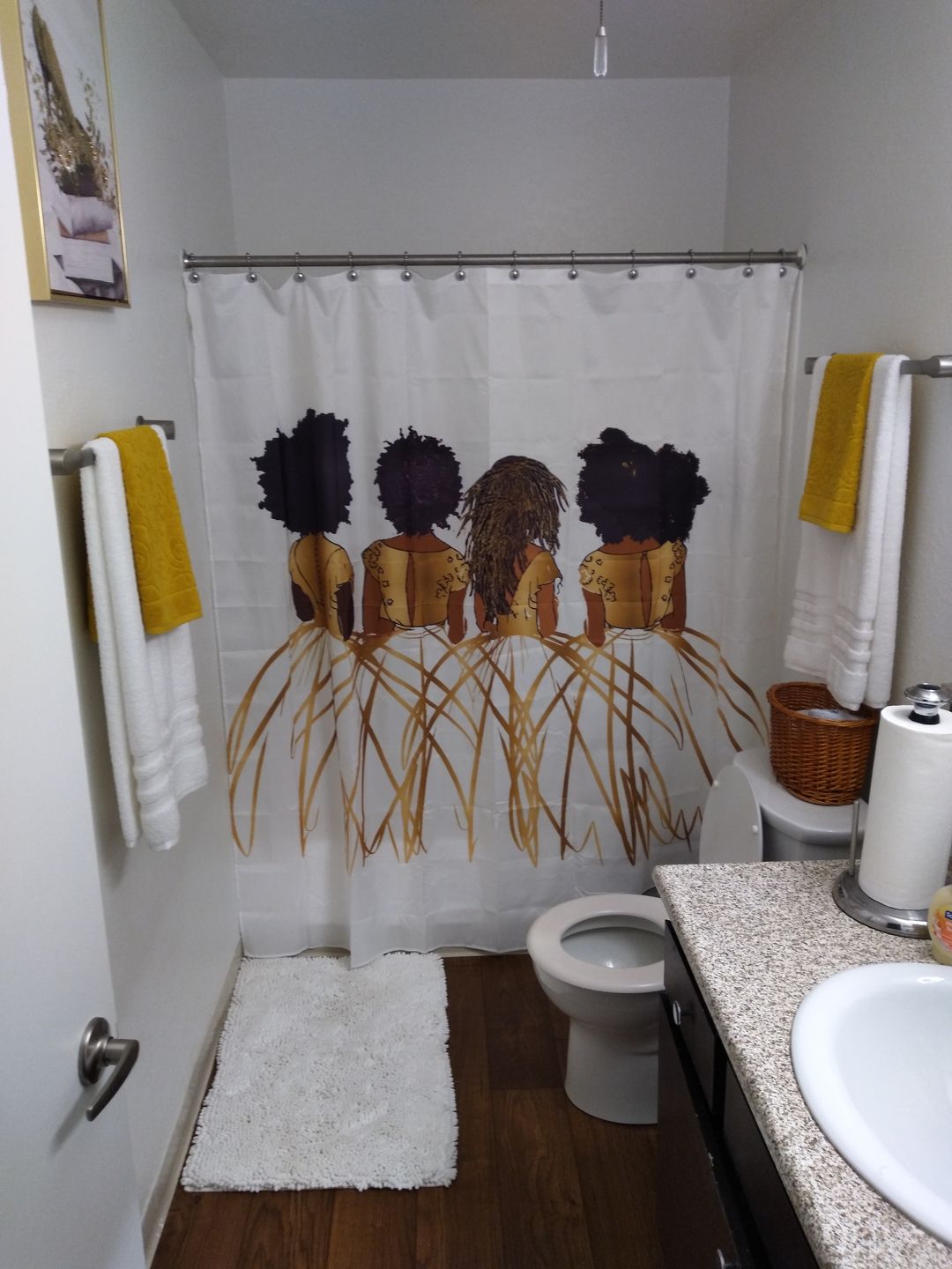 Customer photo review of Royal Shower Curtain - White