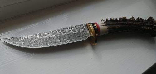 Customer photo review of Not-Very-Damascus Knife