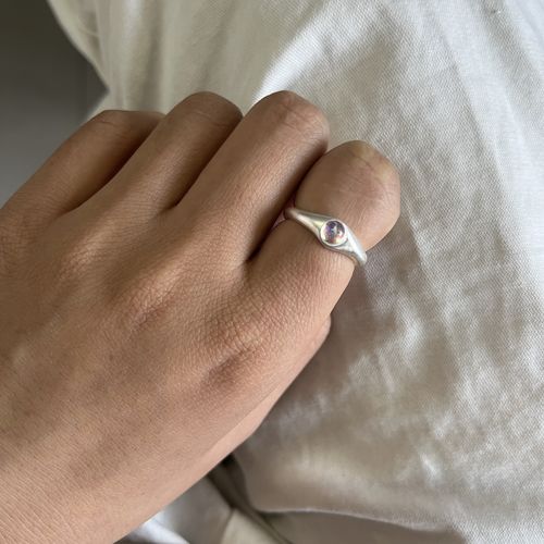 Customer photo review of MOONSTONE CIRCLE RING-I'M YOUR LITTLE ENERGY RING