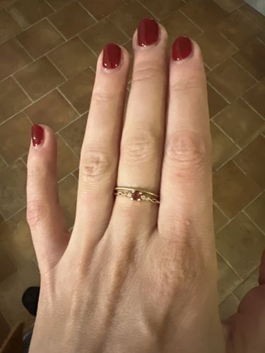 Customer photo review of Bague en Grenat