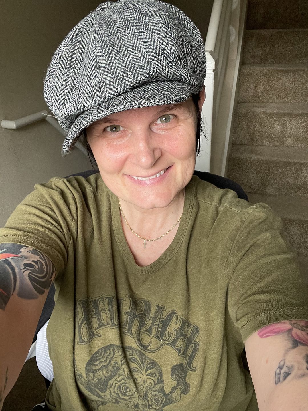 Customer photo review of Peaky Blinders Irish Tweed Newsboy Cap