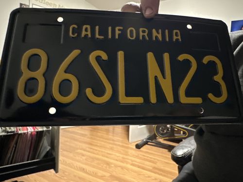 Customer photo review of 1963 CALIFORNIA LICENSE PLATE 6"x12" (156.5mm x 305mm)