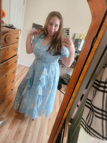 Customer photo review of Starry Night Sleeveless Dreamy Long Dress