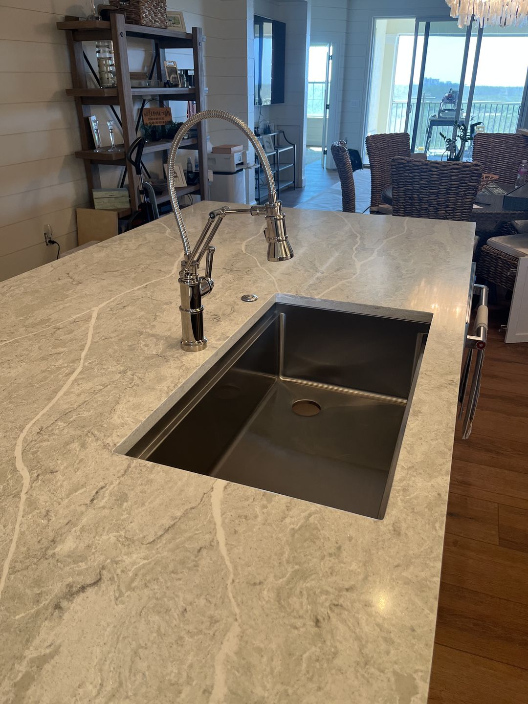Customer photo review of Centerpiece™ Seamless Drain & Disposal Kit